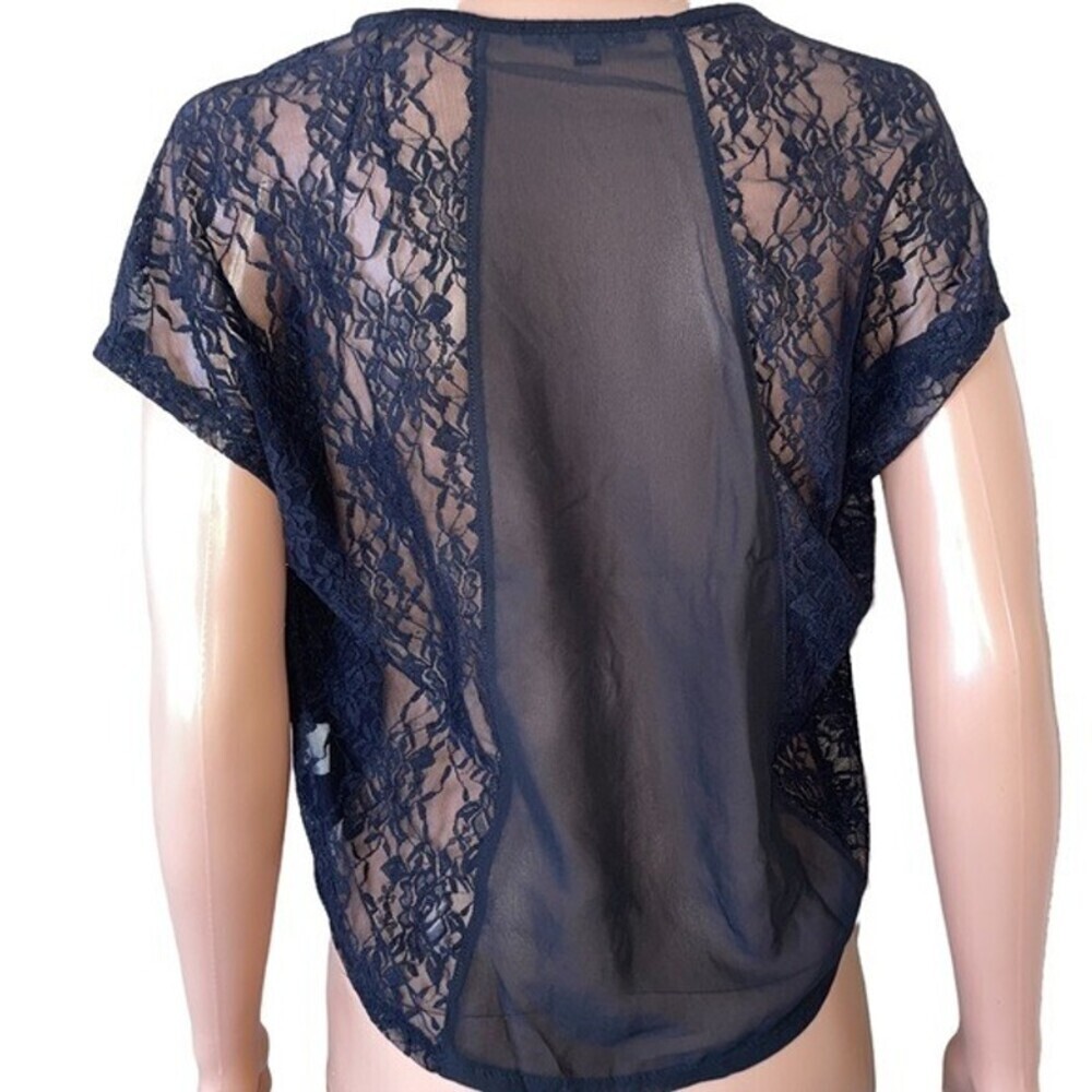 Ambiance cropped T-shirt with lace back SZ SM